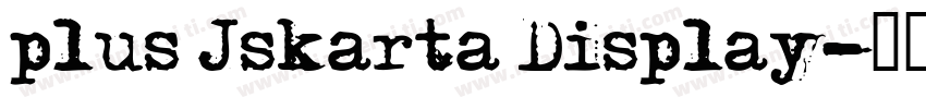 plus Jskarta Display字体转换